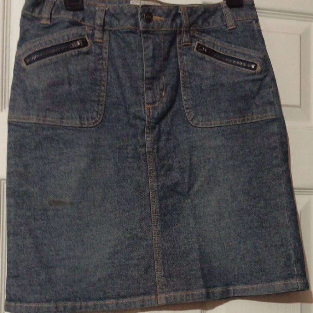 Route 66 Blue Denim Pencil Skirt